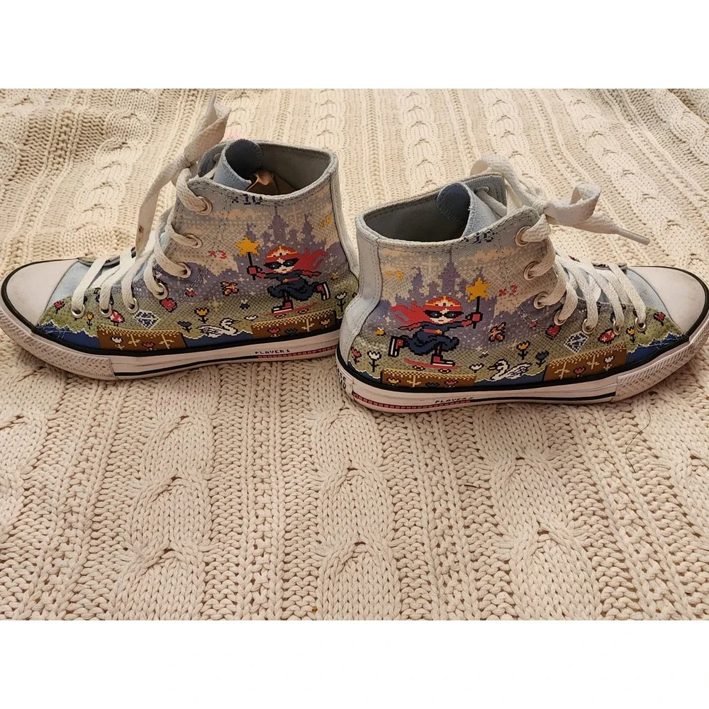 Converse Chuck Taylor All Star Gamer Pixel Hi Top US Junior 5 / Women's 6.5